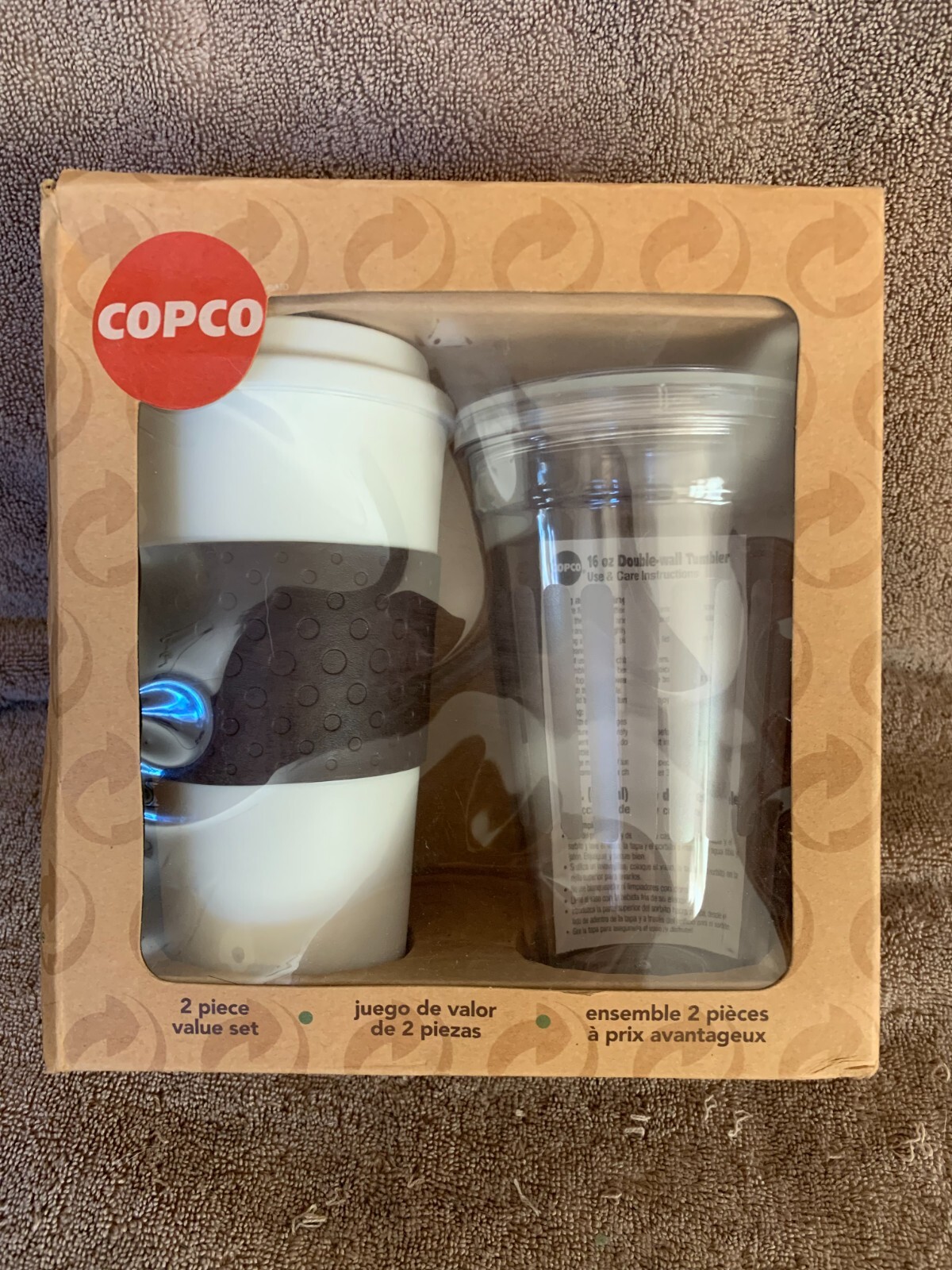 Copco value set 16 oz. insulated to go cup and 16 oz. tumbler with straw eBay