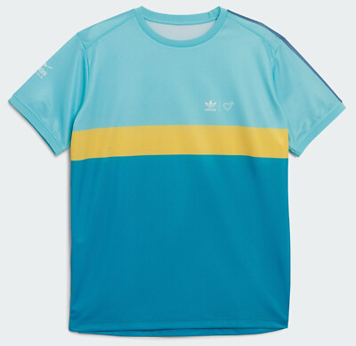 Adidas Originals x Human Made Graphic Tee T Shirt Aqua Medium