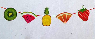 Girlande  Urlaub  Tropical Früchte  6 mtr  Deko  Party  Papier  Neu