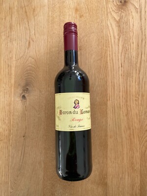 Biete eine Flasche Rouge Baron du Lomare Vin de France 12,0%, 750ml.