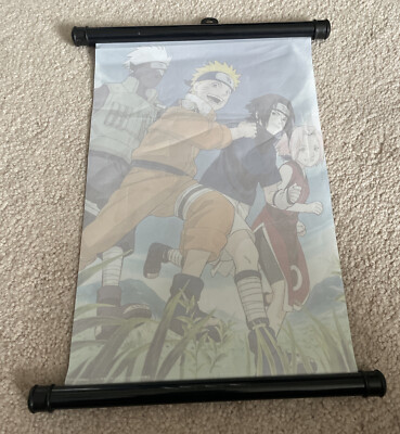 Naruto Team 7 Fabric Wall Scroll 8” X 12” Wall Scroll | eBay