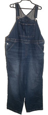 H&M Denim Overalls Men's XL Coverall Utility Pants Wide Leg Loose Fit 44X30