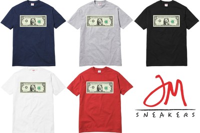 supreme dollar tee white