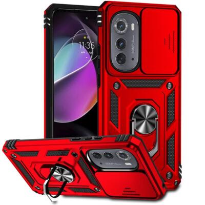 Cover Motorola Moto Edge 40 Pro Con Anello Invisibile E Supporto Magnetico – Argento, TPU E PC Antiurto