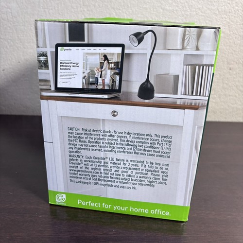 Gift 🎁 New Greenlite Energy Saving LED Desk Lamps (White) - 2 Pack - Picture 6 of 11