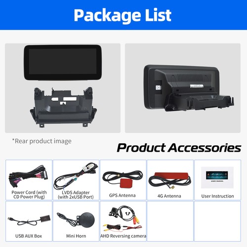 10.25" 6G+128GB Carplay For Benz C/GLC/V/X Class W205 X253 NTG5.0 Car Stereo AHD - Picture 20 of 20