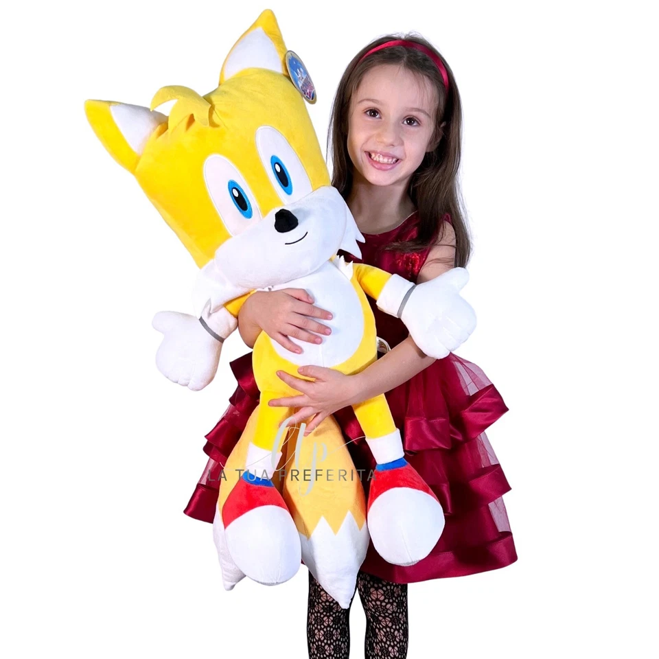 Miles Tails Prower Peluche 80 cm Gigante Personaggio Sonic Plush Big Size XL