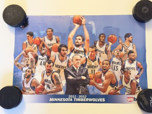Minnesota Timberwolves NBA SGA Poster lot of 3 Christian Laettner 2011-12 team - Picture 2 of 19