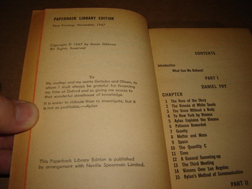 Gavin Gibbons - On Board the Flying Saucers 1967 1st paperback nice shape UFO's - Picture 3 of 3