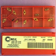 10pc   CIRCLE  CPCT-505-CG5  Carbide Inserts; radius .007": CG5🎯 Machinist