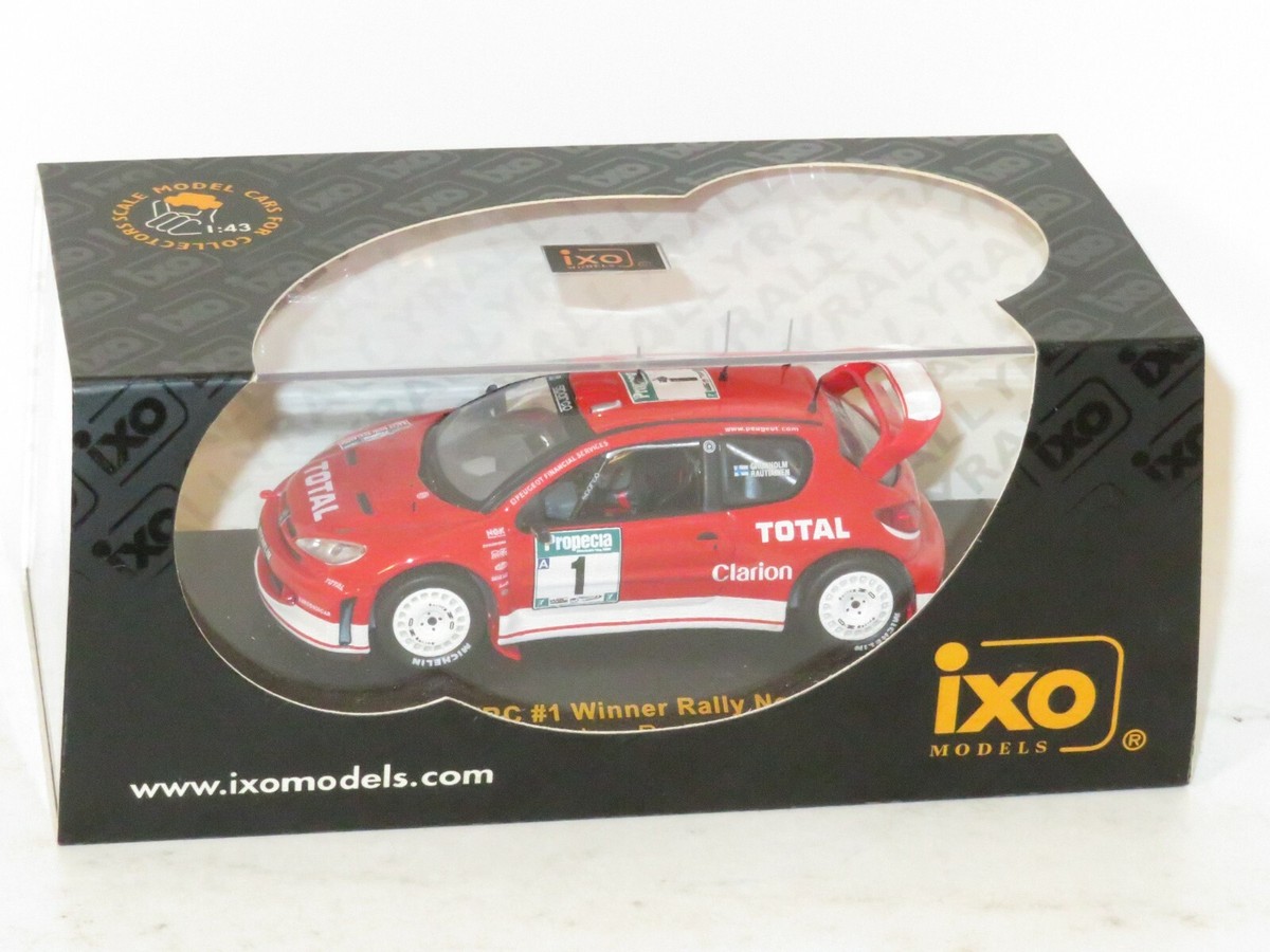 Miniature Peugeot 206 WRC Gronholm – Rallye Nouvelle Zélande 2003, 1/18 Sunstar