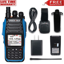 Blue HG-UV79UV 10W 5KM Bluetooth Walkie Talkie VHFUHF Radio Handheld Transceiver
