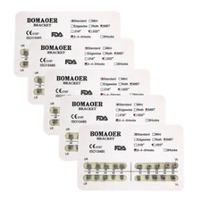 Dental orthodontic mental bracket brace standard MBT slot 022 345hooks 20 packs