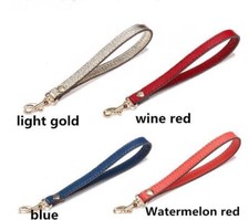 Bag Strap Handle Purse Clutch WristletStrap Genuine Leather Wallet Handbag Strap