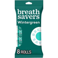  3 Pack Breath Savers Wintergreen Sugar Free Mints, 8 Count
