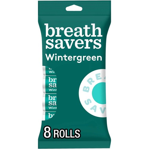 (3 Pack) Breath Savers Wintergreen Sugar Free Mints, 8 Count