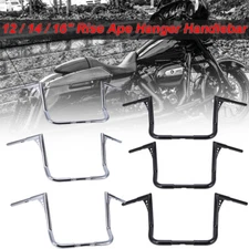 DNA 12 14 16 18" Ape Hanger Handlebar For Harley Dressers Baggers Street Glide