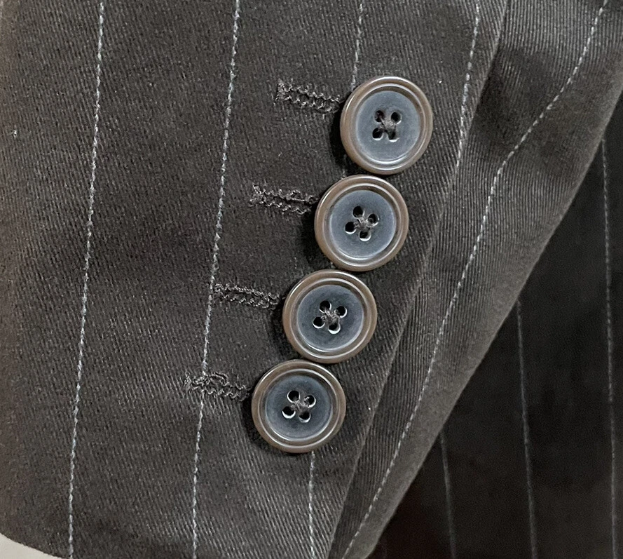 Structure Sportcoat Blazer Mens M  42R Brown Cotton Striped - Image 2 of 4