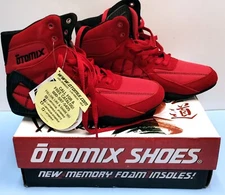 Otomix Red Ninja Warrior Bodybuilding Weightlifting MMA Shoes Men 7.5 Women 9