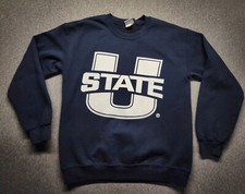 Vintage Utah State University Graphic Pullover Crewneck Sweatshirt Men  s Small S