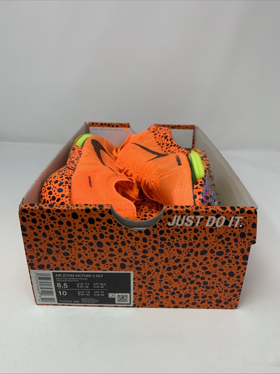 Nike Air Zoom Victory 2 Olympic Safari Track Spikes, Size 8.5 BNIB