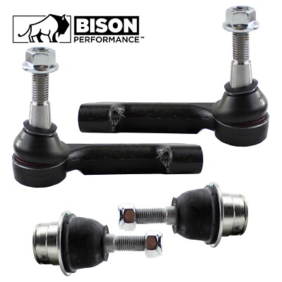 Bison Performance 4pc Front Outer Tie Rod Lower Ball Joint Kit For Ford Lincoln