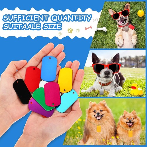 Personalized Aluminum Dog Tags - 50 Blank Discs for Creative Crafting Solutions - 第 7/10 張圖片