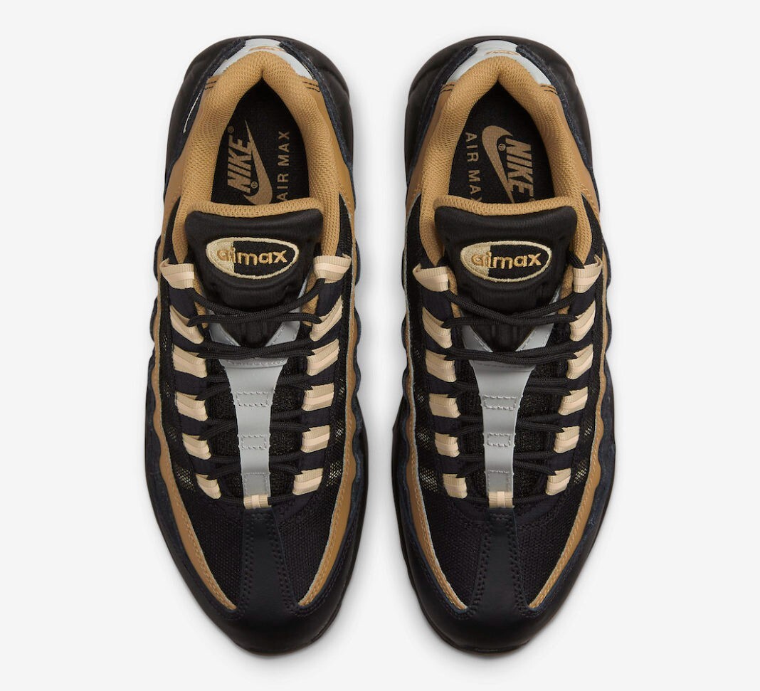 Nike Air Max 95 Black-Gold New Sneakers Size 7 US DM0011-004 | eBay