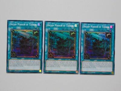 Traumspiegel des Terrors RIRA-DE090 1. Auflage Super Rare x3 Playset (Packfrisch)