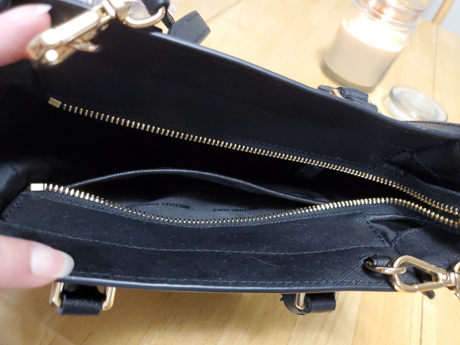 MICHAEL KORS Selby Saffiano Leather Women's Satchel Crossbody Bag Purse