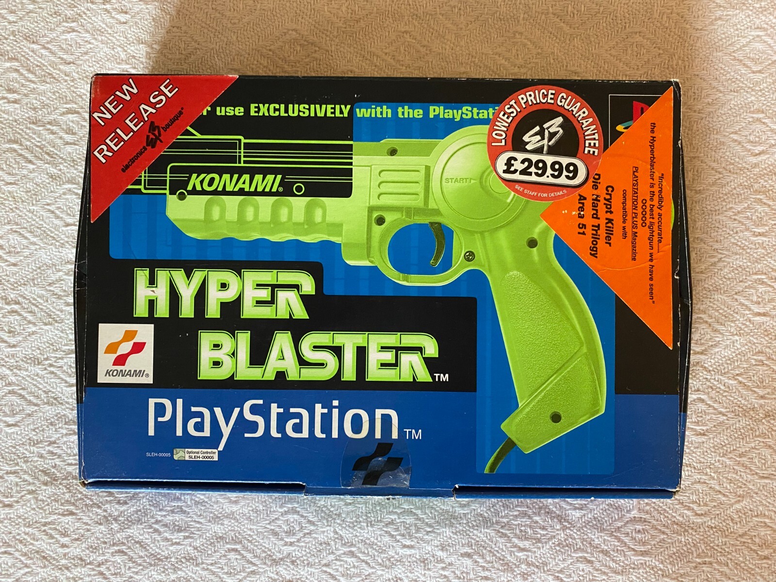 Konami Hyper Blaster Light Gun (PS1) GC! High Quality Packing. 1st Class! eBay