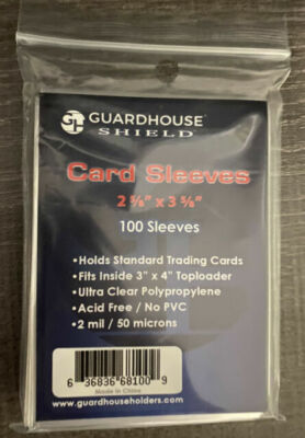 Pack of 100 Guardhouse Standard Size Card Sleeves Penny Sleeves Fits 3x4  Topload 636836681009| eBay
