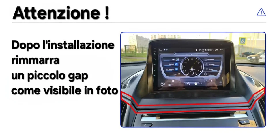 Autoradio stereo Android 9 Pollici per Ford Kuga Dal 2013 Al 2017 - Immagine 3 di 4