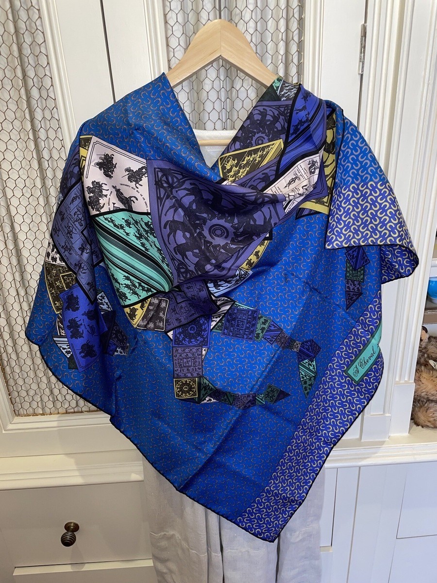Limited Edition Hermes Scarf A Cheval sur mon Carre for World
