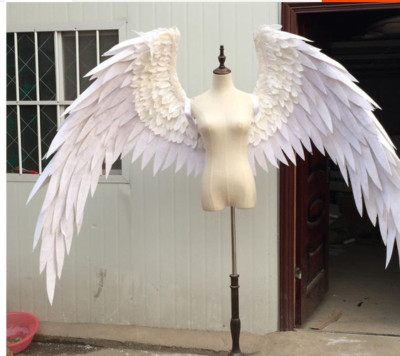 Black White Red Cartoon Angel Feather Wings Fairy Wedding Party Cosplay Props