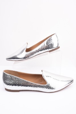 franco sarto silver flats