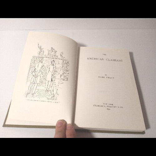 The American Claimant By Mark Twain (1892) Facsimile Ed. Excellent Condition! - Picture 5 of 15