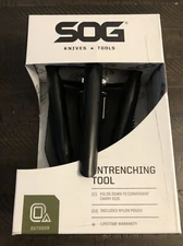 SOG Entrenching Tool Folding Shovel and Pick Saw W/ Sheath Pouch 18.25"