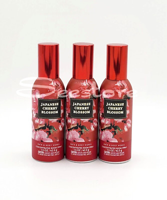 Bath & Body Works Japanese Cherry Blossom Concentrated Room Spray 1.5oz Set of 3
