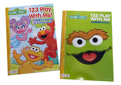 Sesame Street Stickers Toddler Coloring Book Set ~ Color By Number