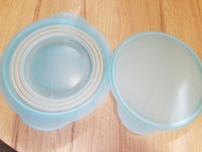 Tupperware 1 Faltschüssel 950ml mit Deckel Hellblau