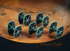 Star Wars Galatic Empire Tie Fighter Set 5 Figure Model Spaceship K1265 A1x5