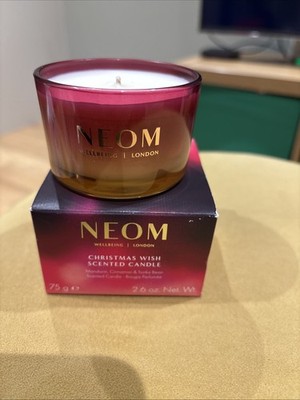 Neom Wellbeing Christmas Wish Duftkerze 75G Limited Edition - Neu & Originalverpackt