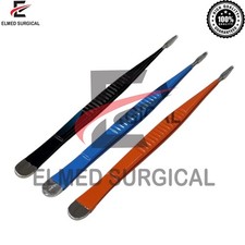 DeBakey Tissue Forceps Set of 3 Pcs 16cm With 2mm Tip Insulated Surgical