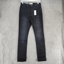 Jachs Jeans Mens 28x34 Black Stretch Mid Rise Striaght *NWT*