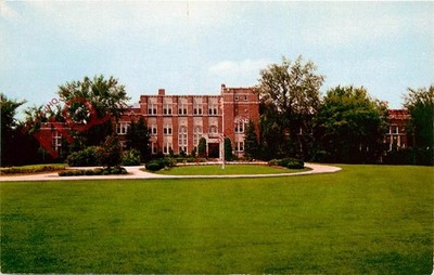 Postkarte::Wheaton, 'Olcott' Hauptsitz der Theosophischen Gesellschaft in Amerika