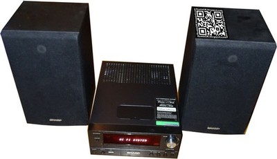 Sharp XL-HF200 HiFi Kompakt Anlage USB, CD,Tuner, Ipod, Iphone Anschluss 2xBoxen