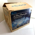 Vintage Anchor Hocking Arlington Design 26 Pc Clear Punch Bowl Set Original Box