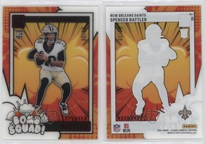 2024 Panini Clearly Donruss Bomb Squad Red /99 Spencer Rattler #8 Rookie RC