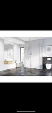 Shower Panel 800mm x 2000mm with Pivoting Deflector Panel and Low Level Brace